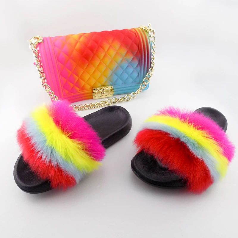 Fashional girls faux fur sandals and bag set fur slide sandal, Red,blue ,green ,orange ,brown
Fashional girls faux fur sandals and bag set fur slide sandal, Red,blue ,green ,orange ,brown