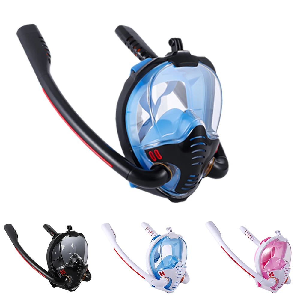 Easy To Carry Sturdy Double Tube Snorkeling Double Breath Full-face Tinted Sea Diving Mask, Colorful
Easy To Carry Sturdy Double Tube Snorkeling Double Breath Full-face Tinted Sea Diving Mask, Colorful