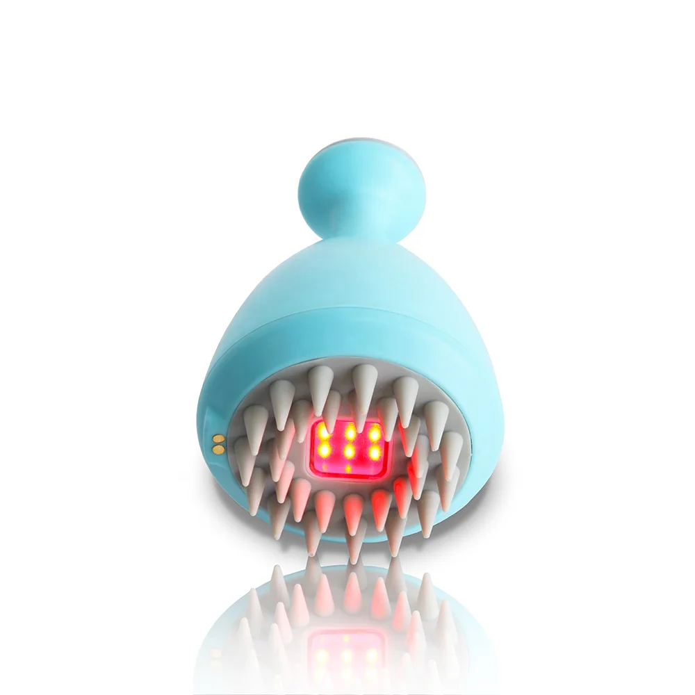 Silicone Waterproof Bath Brush Electric Head Scalp Massager Brush With Led Treatment, White+blue
Silicone Waterproof Bath Brush Electric Head Scalp Massager Brush With Led Treatment, White+blue