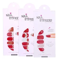 Pinpai New design nail art sticker 3d full cover B series red nail sticker for nail beauty
Pinpai New design nail art sticker 3d full cover B series red nail sticker for nail beauty