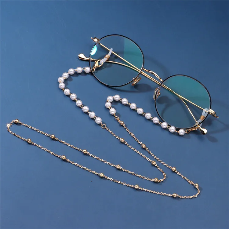 Custom Beaded Glass Jewelry Gold Plated Sunglasses Lanyard Holder Pearl Facemask Chains Glasses Necklace
Custom Beaded Glass Jewelry Gold Plated Sunglasses Lanyard Holder Pearl Facemask Chains Glasses Necklace