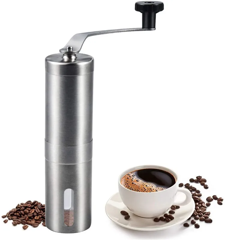 Factory wholesale Manual Coffee Grinder maker Burr Mill Stainless Steel Ceramic Burr Coffee Grinder, Silver
Factory wholesale Manual Coffee Grinder maker Burr Mill Stainless Steel Ceramic Burr Coffee Grinder, Silver