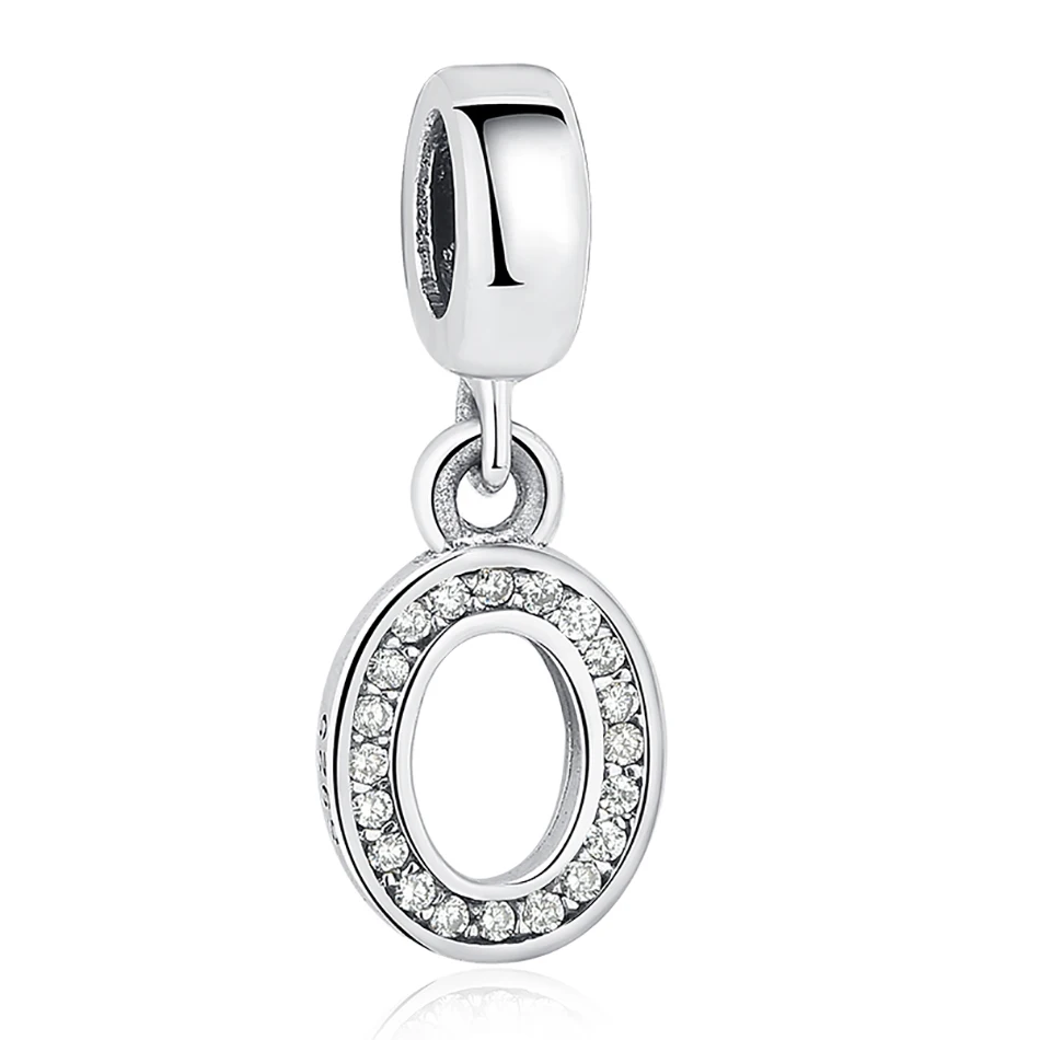 Simple 925 Sterling Silver Pendant WIth White Zircon Letter O Charm Beads For Bracelets DIY Jewelry
Simple 925 Sterling Silver Pendant WIth White Zircon Letter O Charm Beads For Bracelets DIY Jewelry