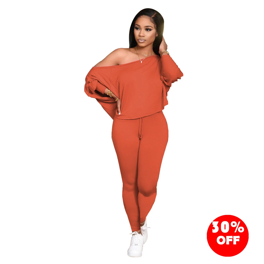 fall 2021 women clothes Autumn sexy off shoulder long sleeve loose style pants slant shoulder two piece suit casual dress, As picture
fall 2021 women clothes Autumn sexy off shoulder long sleeve loose style pants slant shoulder two piece suit casual dress, As picture