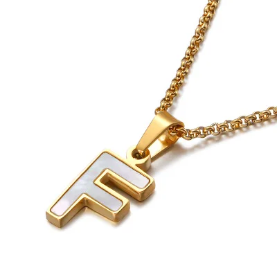 New Arrival Shell Stainless Steel Necklace 26 Letters Pendant Gold Plated Necklace For Women, Gold,silver
New Arrival Shell Stainless Steel Necklace 26 Letters Pendant Gold Plated Necklace For Women, Gold,silver