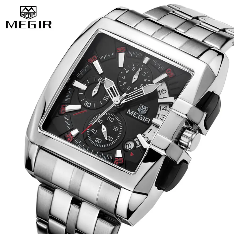 Megir 2019 Luxury Brand Stainless Steel Date Mens Quartz Watches High Quality Men Watch, 2 color for you choose
Megir 2019 Luxury Brand Stainless Steel Date Mens Quartz Watches High Quality Men Watch, 2 color for you choose