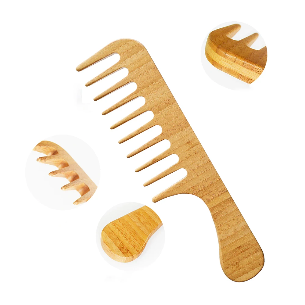 Wholesale Hot Selling Eco-friendly Biodegradable Wide Tooth Bamboo Comb with Logo Afro Hair Large Comb, Natural
Wholesale Hot Selling Eco-friendly Biodegradable Wide Tooth Bamboo Comb with Logo Afro Hair Large Comb, Natural