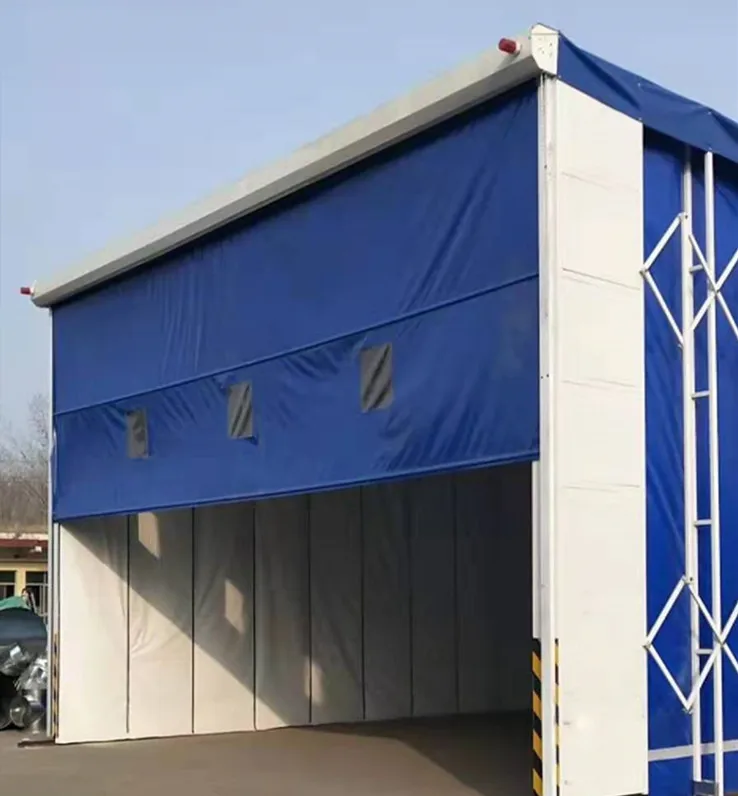 Good quality folding retractable paint spray booth for truck painting