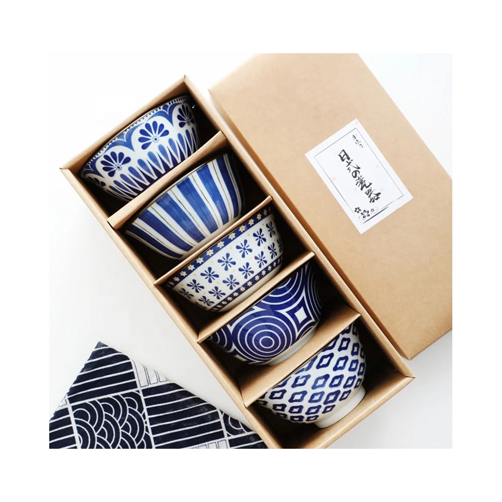 5 piece bowl dinnerware set with gift box Japanese-style ceramic bowl porcelain tableware set High-end business gifts
5 piece bowl dinnerware set with gift box Japanese-style ceramic bowl porcelain tableware set High-end business gifts