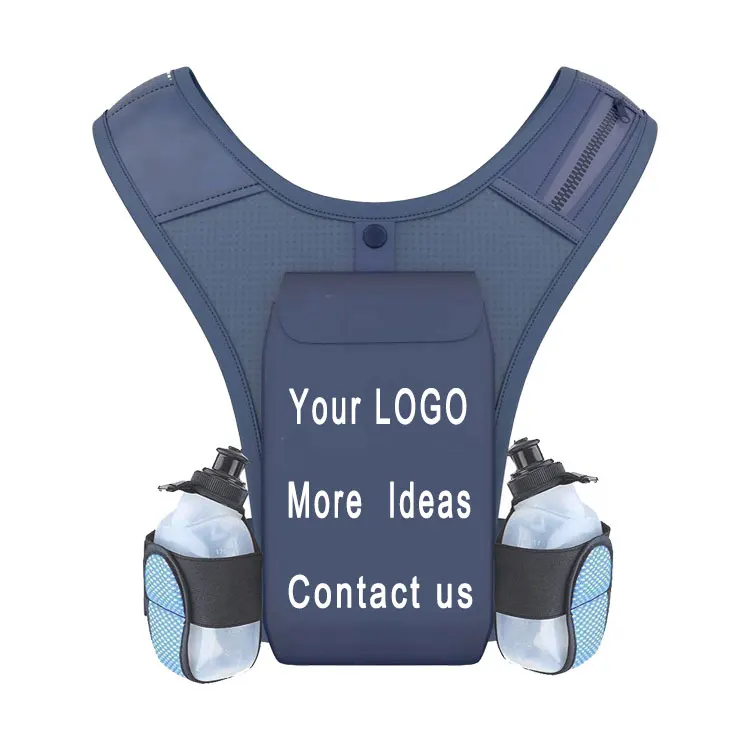 Factory Wholesale Custom LOGO trail running vest marathon Water Bottle running vest adjustable chest running vest phone holder, Black
Factory Wholesale Custom LOGO trail running vest marathon Water Bottle running vest adjustable chest running vest phone holder, Black