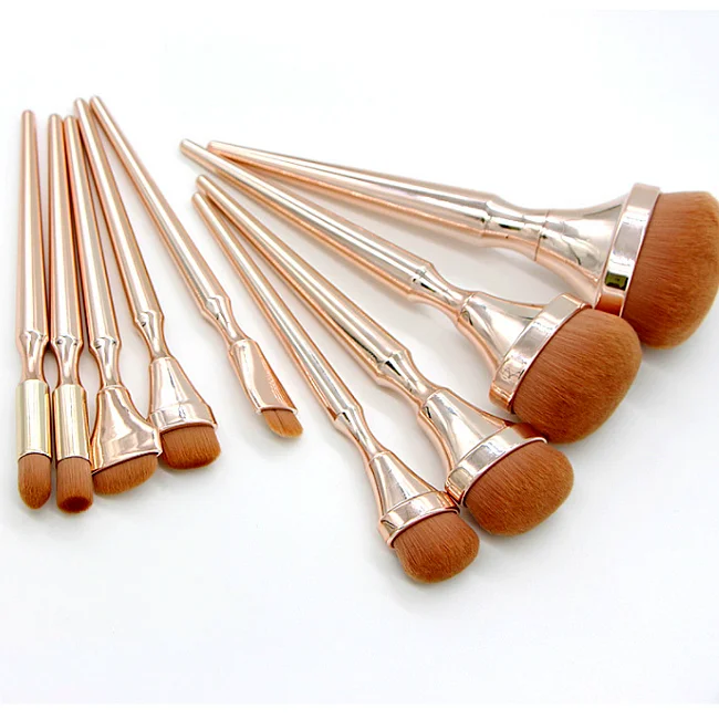 newest 9 pcs crown handle cosmetic makeup brushes Portable 9 Beauty Tools Set, Gold pink
newest 9 pcs crown handle cosmetic makeup brushes Portable 9 Beauty Tools Set, Gold pink