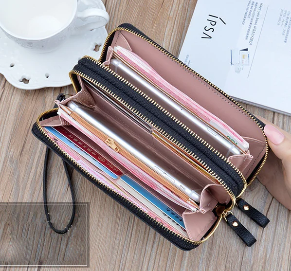 New Design PU Double Zipper Woman Wallets for Women Fashionable Card Holder Wallet, Pink, black, grey, green, red, purple
New Design PU Double Zipper Woman Wallets for Women Fashionable Card Holder Wallet, Pink, black, grey, green, red, purple
