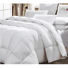 Silk / Cotton luxury 100% white goose feather down comforter quilt