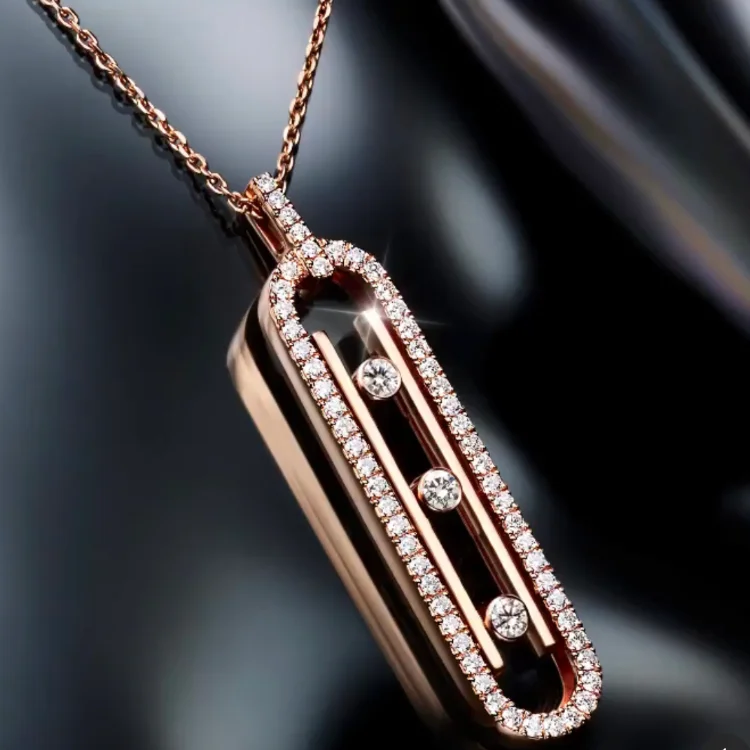 INS Hot Sale Paper Clip Inlaid Zircon Pendant Necklace Earring Ring Three Piece Jewelry Set
INS Hot Sale Paper Clip Inlaid Zircon Pendant Necklace Earring Ring Three Piece Jewelry Set