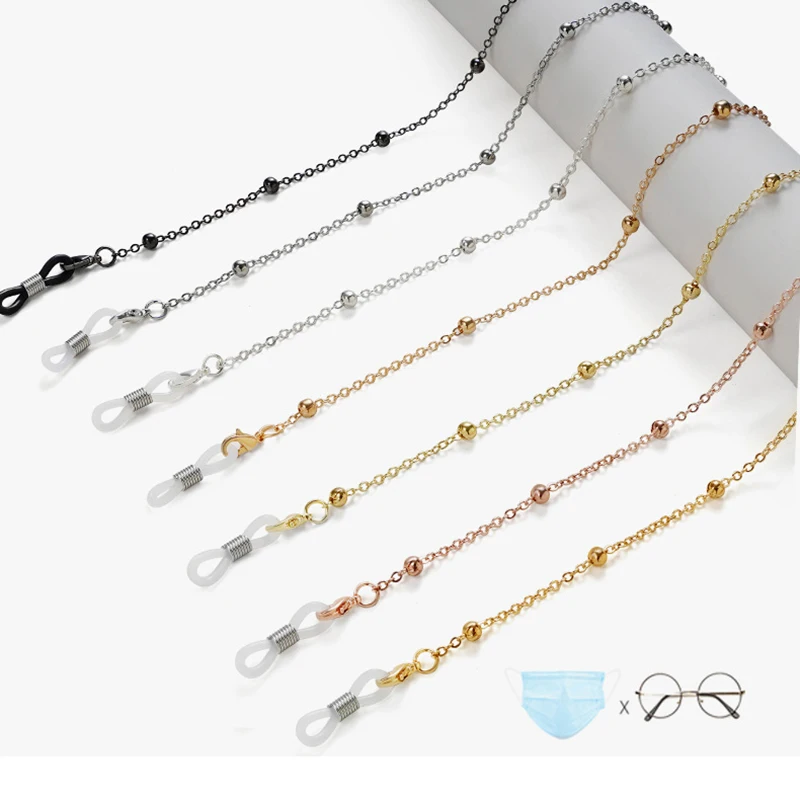 Metal Ball Chain Sunglasses Retainers Women Other Eyewear Accessories Masked Chain Lanyard Strap Holder Necklace Gold Plated
Metal Ball Chain Sunglasses Retainers Women Other Eyewear Accessories Masked Chain Lanyard Strap Holder Necklace Gold Plated