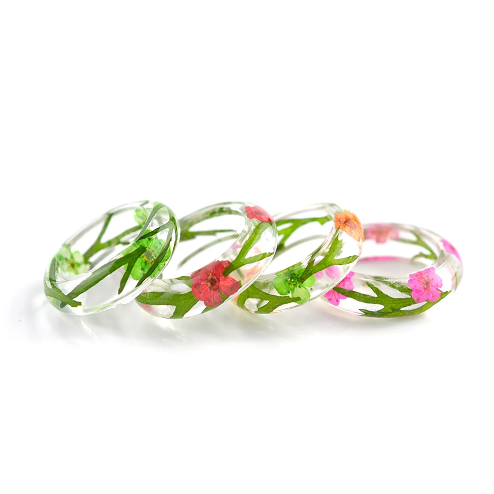 4 PCS Handmade Craft DIY Materials Dried Flowers Green Leaf Red Star Epoxy Resin Ring
4 PCS Handmade Craft DIY Materials Dried Flowers Green Leaf Red Star Epoxy Resin Ring