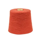 Dye Slub Yarn White Color Dope Dyed Polyester Yarn