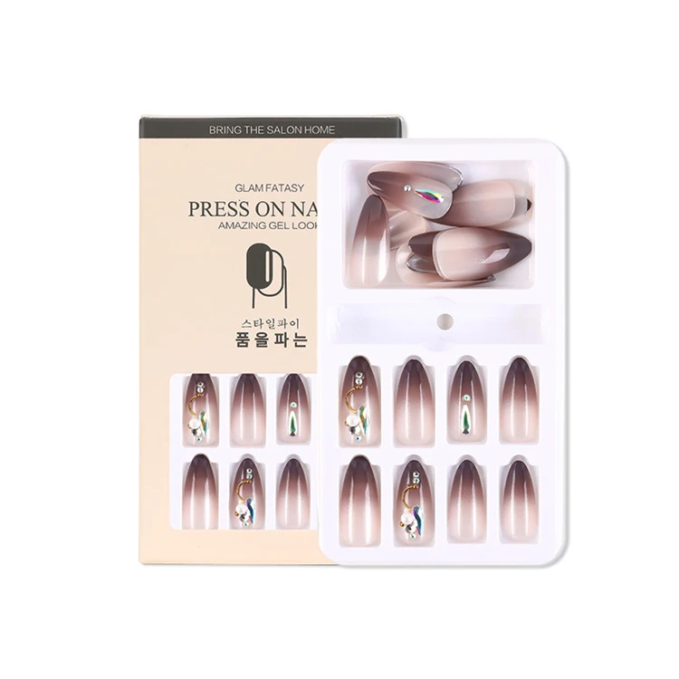 Fashion elegant removable nail art gradient nail patch handmade acrylic false nail sets press on, Picture
Fashion elegant removable nail art gradient nail patch handmade acrylic false nail sets press on, Picture