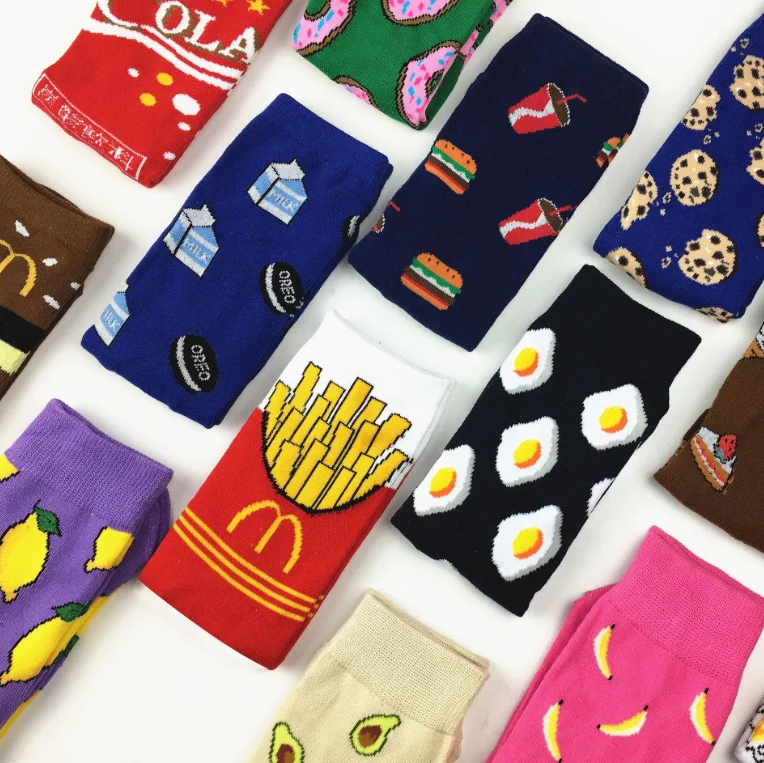Harajuku Divertidos skateboard Cool Food Animal Hip Hop Crew Funny Calcetines De La Mujer, 6 colors
Harajuku Divertidos skateboard Cool Food Animal Hip Hop Crew Funny Calcetines De La Mujer, 6 colors