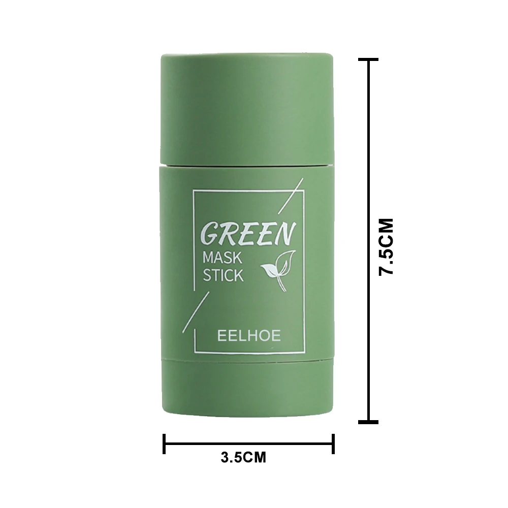 Green Tea Purifying Clay Stick Deep Clean Pore Face Moisturizes Oil Control Soften Dead Cuticle Improves Skin All skin type
Green Tea Purifying Clay Stick Deep Clean Pore Face Moisturizes Oil Control Soften Dead Cuticle Improves Skin All skin type