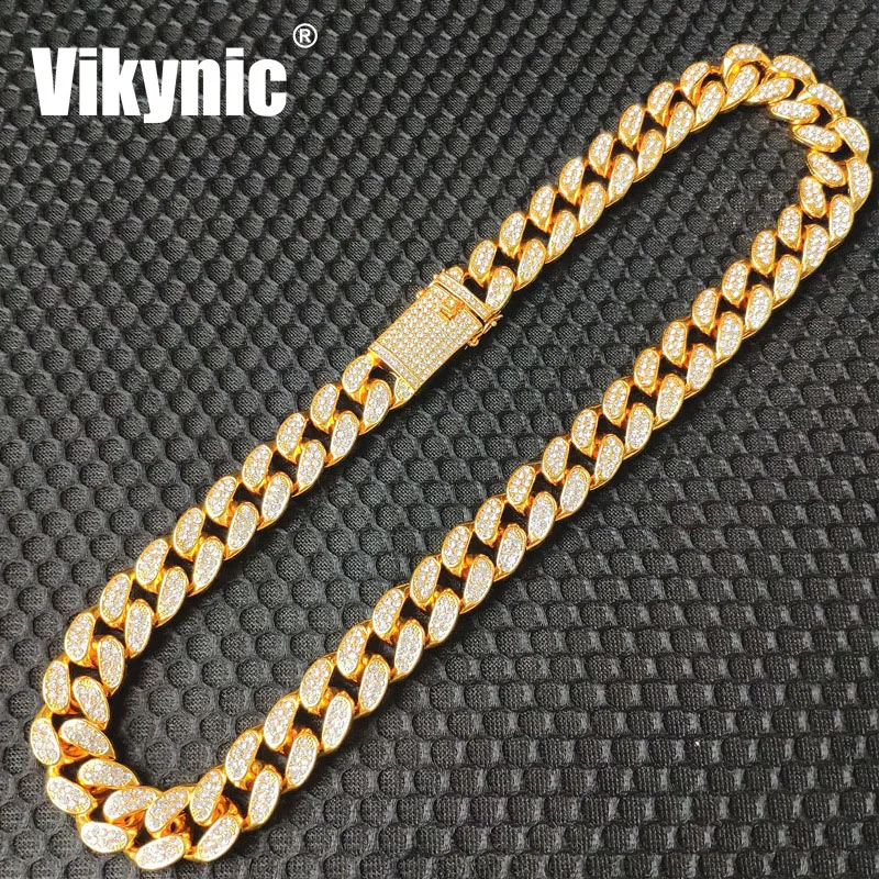 Hip Hop 22K Gold Plated 20mm Diamond Chain Cuban Link Necklace Cubic Zirconia Necklace Iced Out Cuban Link Chain Necklace, Gold/silver/rose gold
Hip Hop 22K Gold Plated 20mm Diamond Chain Cuban Link Necklace Cubic Zirconia Necklace Iced Out Cuban Link Chain Necklace, Gold/silver/rose gold