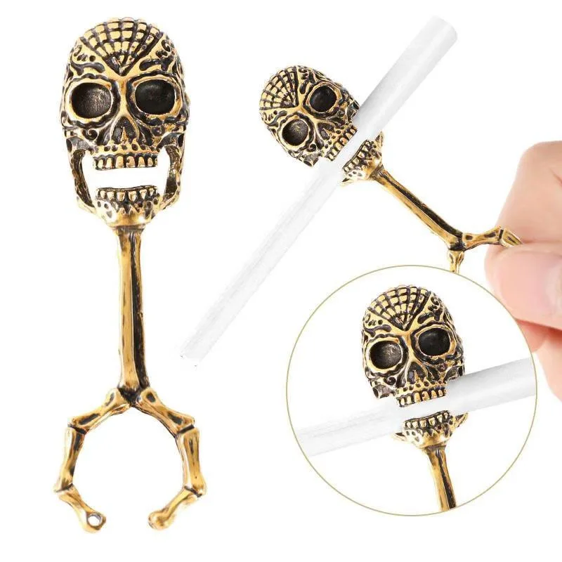 New Skull Smoking Ring Personalized Ring Cigarette Holder Thick Cigarette Cigarette Holder Smoking Accessories, Black,gold,silver
New Skull Smoking Ring Personalized Ring Cigarette Holder Thick Cigarette Cigarette Holder Smoking Accessories, Black,gold,silver
