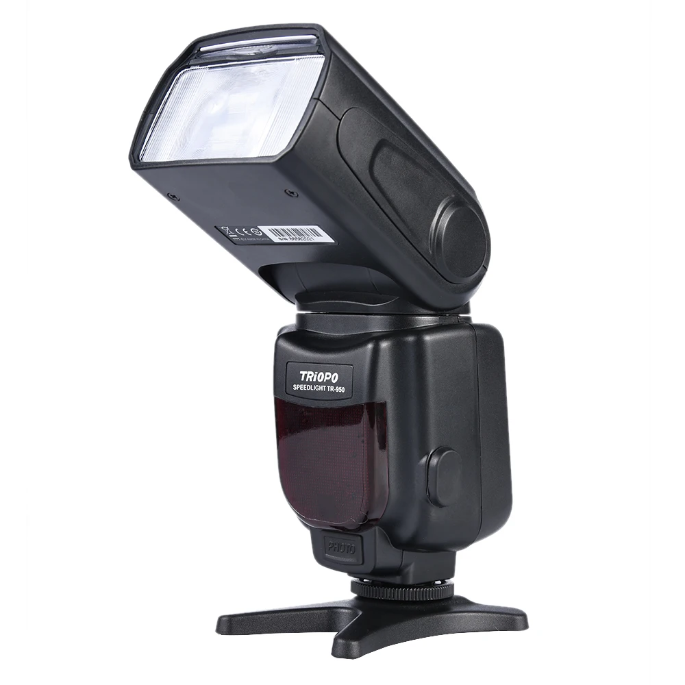 

TRIOPO TR-950 Manual Universal Mount Slave Flash Speedlite for Nikon D7100 D7000 D5100 D3100 D800 D600 D90 D80 D60 D3000 D5000, Black