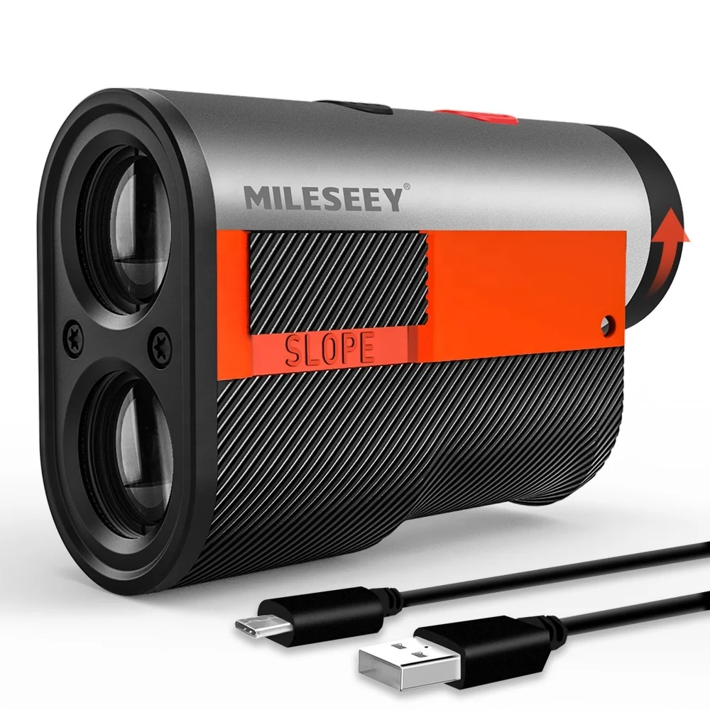 

GPF12 Mileseey 600M Handheld Magnetic USB Charging Rangefinder Case Scope Golf Laser Rangefinders With Slope