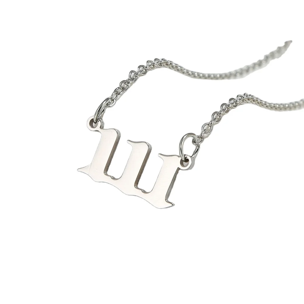 Wholesale durable strength women jewelry stainless steel chain metal number necklace, Gold/silver
Wholesale durable strength women jewelry stainless steel chain metal number necklace, Gold/silver