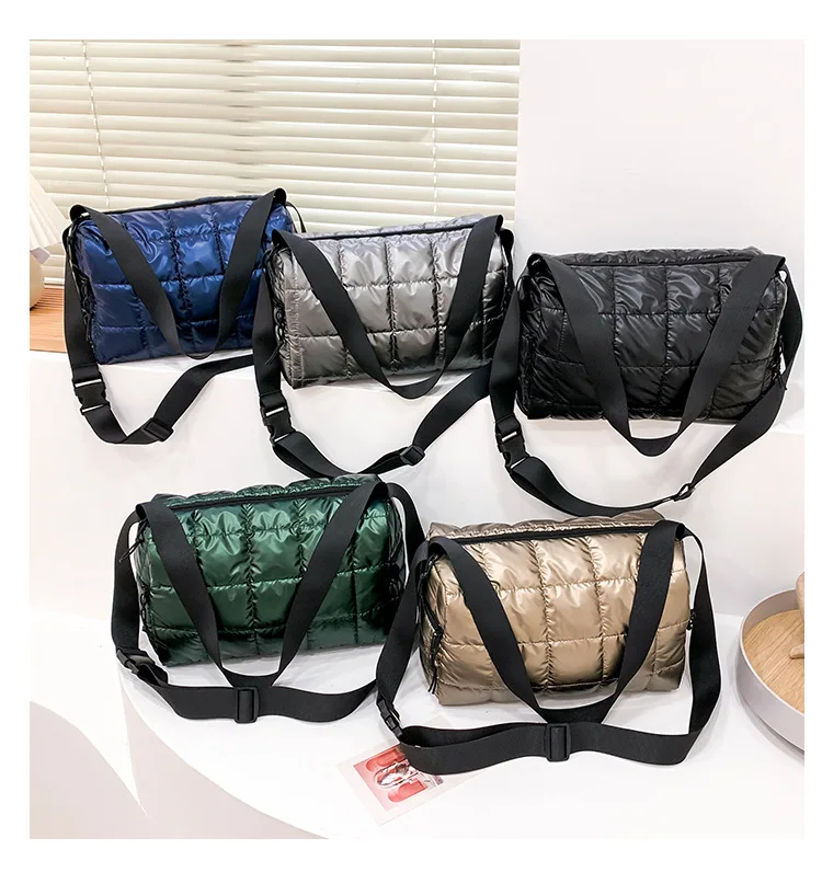 Luxury Women Quilted Crossbody Bag Ladies Large Capacity Padded Cotton Shoulder Hand Bags, 5 colors
Luxury Women Quilted Crossbody Bag Ladies Large Capacity Padded Cotton Shoulder Hand Bags, 5 colors