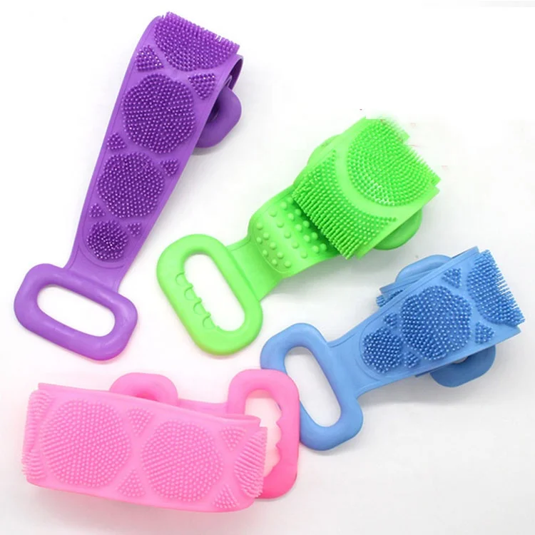 BEAU FLY Professional Bath Exfoliating Belt Body Long Back Dual Sided Bath Scrub Silicone Belt, Pink, purple, green, blue
BEAU FLY Professional Bath Exfoliating Belt Body Long Back Dual Sided Bath Scrub Silicone Belt, Pink, purple, green, blue