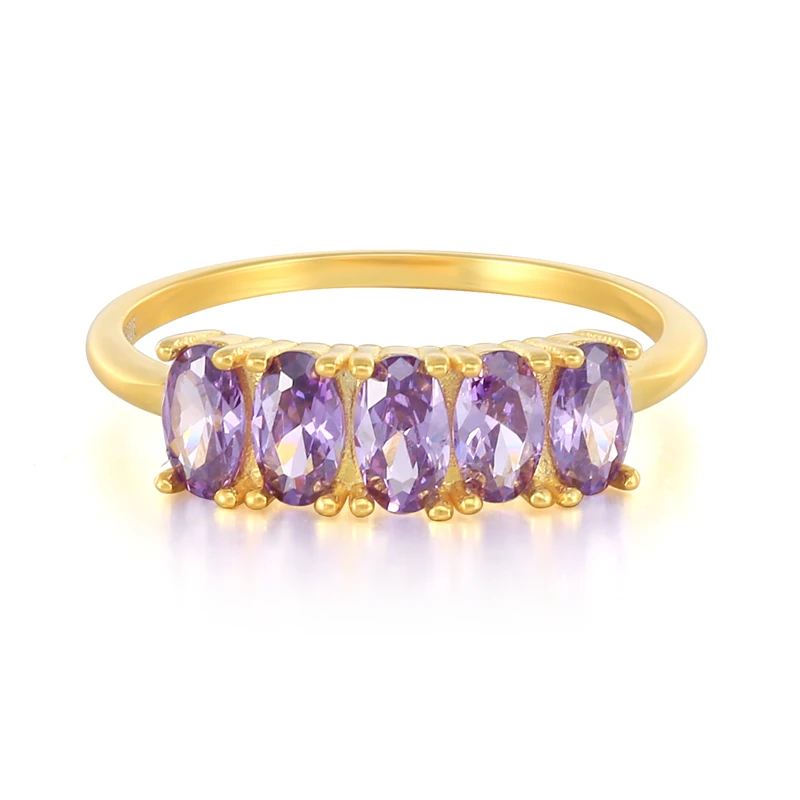s925 sterling silver fashion women purple single row egg shaped diamond ring jewelry, Gold color
s925 sterling silver fashion women purple single row egg shaped diamond ring jewelry, Gold color