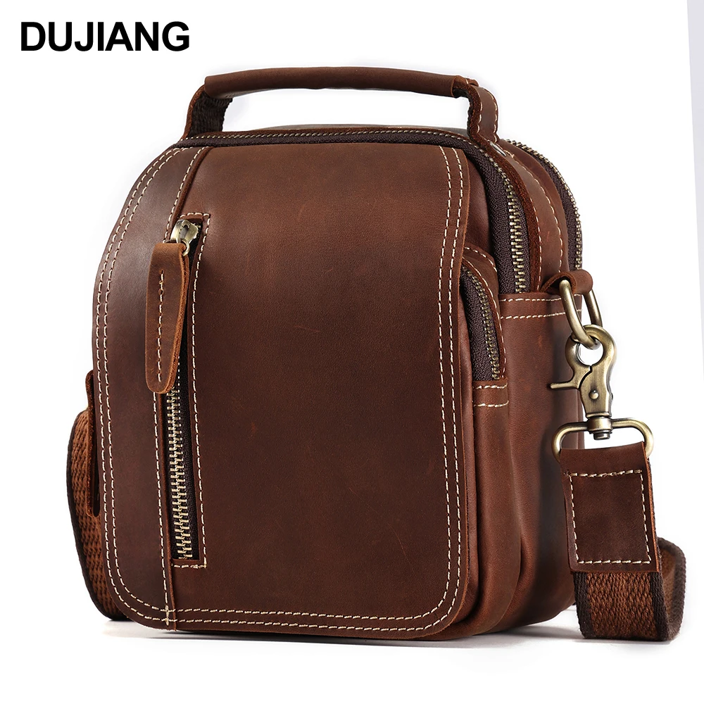 Vintage Real Leather Messenger Bags Male Portable Crossbody Crazy Horse Leather Men's Shoulder Bag, Brown, coffee
Vintage Real Leather Messenger Bags Male Portable Crossbody Crazy Horse Leather Men's Shoulder Bag, Brown, coffee