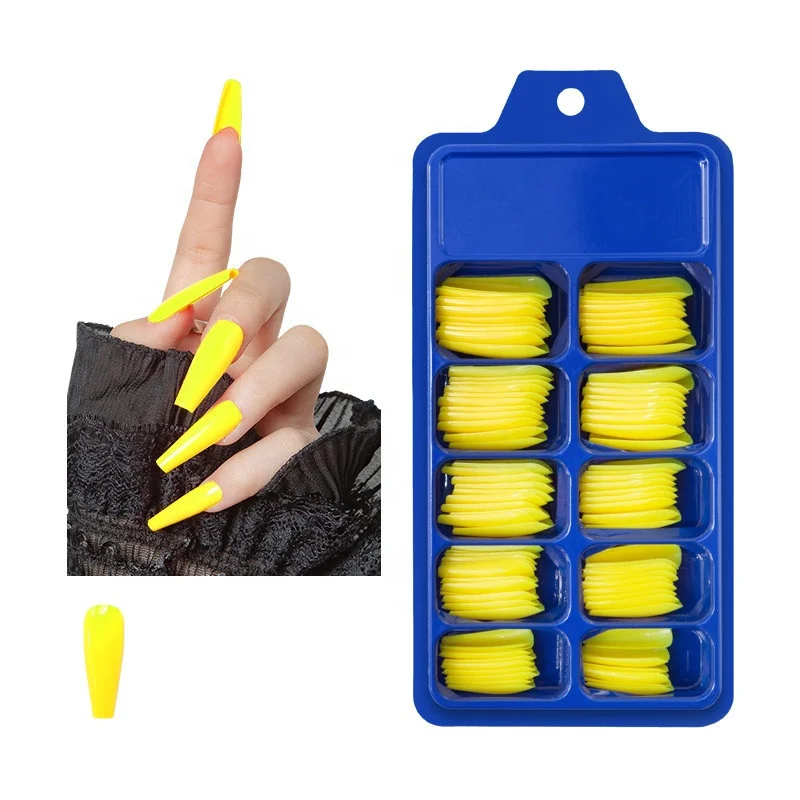 100pcs/box Small Blue Box Pure Color Coffin Nail Tips Press on Nail Patch Full Sticker Ballet Wear Long Fake Nails Art
100pcs/box Small Blue Box Pure Color Coffin Nail Tips Press on Nail Patch Full Sticker Ballet Wear Long Fake Nails Art