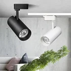 High Quality Flicker Free 30w COB led track light rail spotlights for Showroom