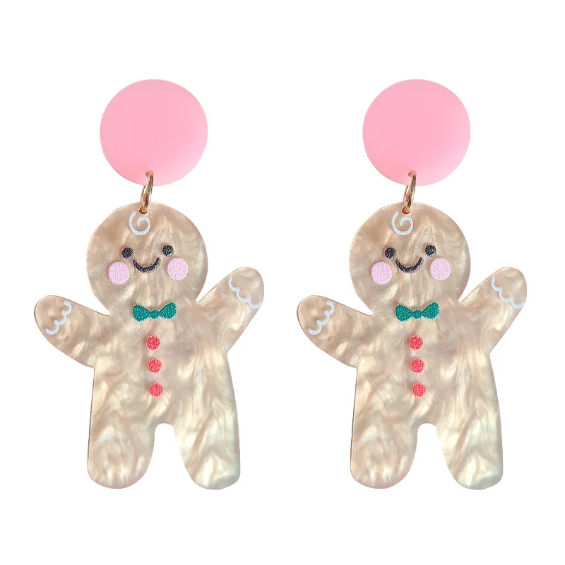 JUHU New Christmas Biscuit Gingerbread Man Earrings Fun Funny Cute Girl Earrings Color Acrylic Jewelry 2020, Colorful
JUHU New Christmas Biscuit Gingerbread Man Earrings Fun Funny Cute Girl Earrings Color Acrylic Jewelry 2020, Colorful
