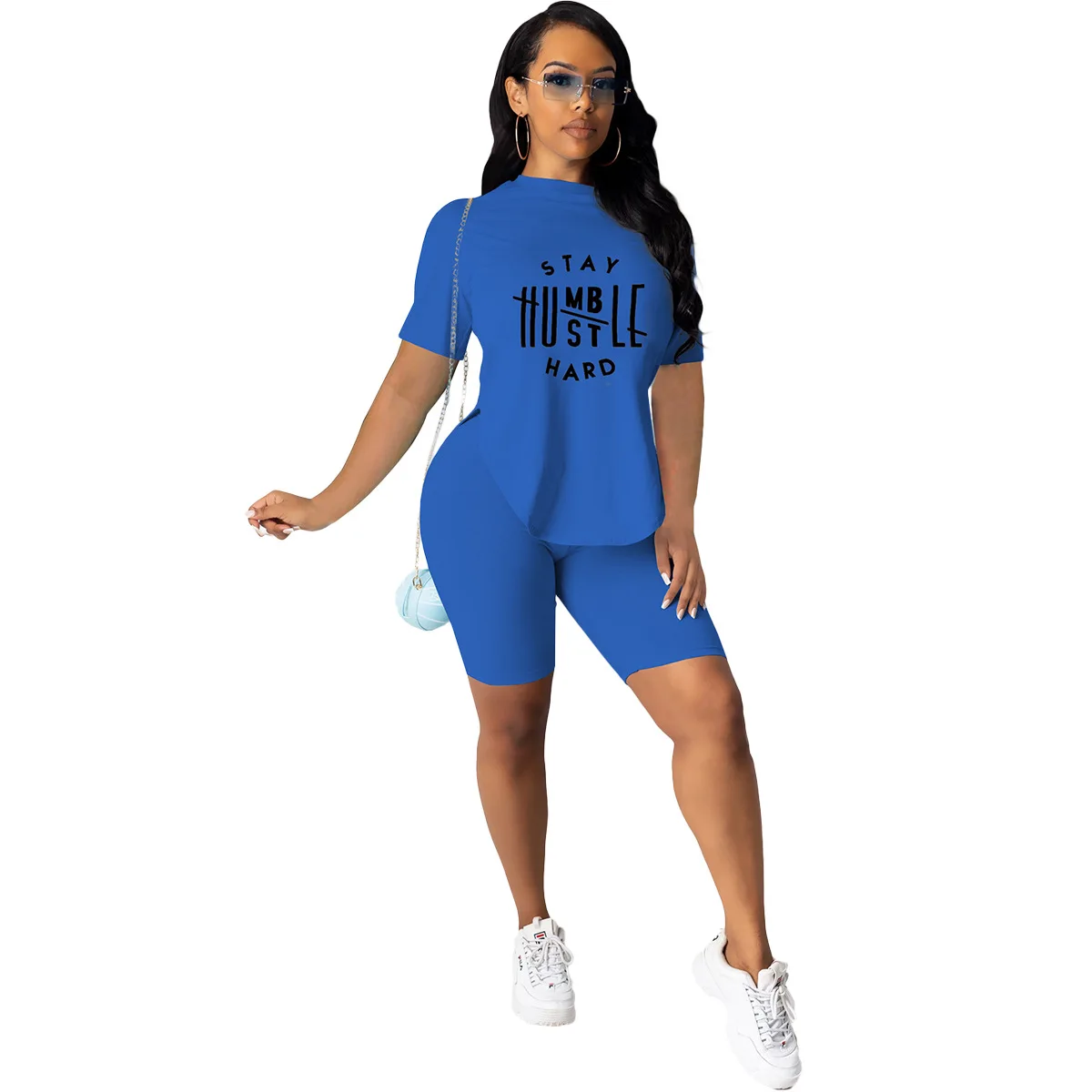 FanLi Hot Sale 2021 New Short Sleeve Top Short Set Women Wear Loose Solid Color Casual Loose Casual T-Shirt Sets Sports Shorts
FanLi Hot Sale 2021 New Short Sleeve Top Short Set Women Wear Loose Solid Color Casual Loose Casual T-Shirt Sets Sports Shorts