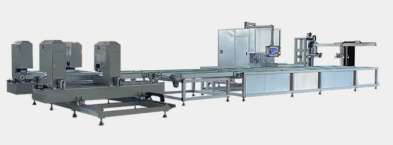 LQHQL-CNC-180-4 PVC Door And Window Welding Cleaning Production Line