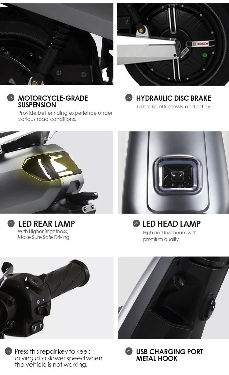 Электроскутер Nmoto LX05 Max, сертифицированный EEC, скорость до 75 км/ч