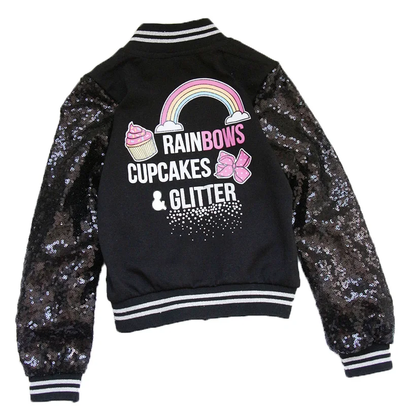 Fashion denim jacket little girl denim jacket sequined sleeves sequined printed bomber jacket
Fashion denim jacket little girl denim jacket sequined sleeves sequined printed bomber jacket