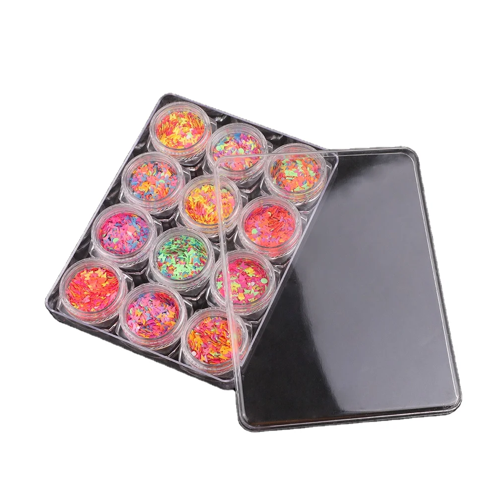 12 Jars/box Random Color Nail Sequins Fluorescent Flakes Holographics Nail Glitter Nail Art Accessories, Mix
12 Jars/box Random Color Nail Sequins Fluorescent Flakes Holographics Nail Glitter Nail Art Accessories, Mix
