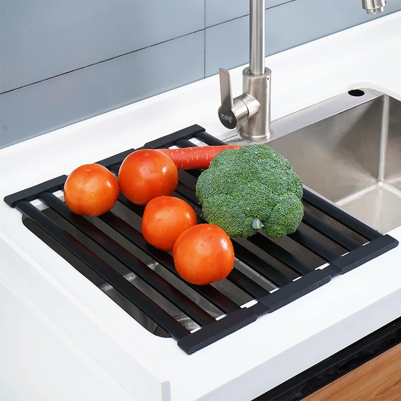 Roll Up Dish Drying Rack Folding Silicone Kitchen Storage Holders Rolling Sink Rack Foldable Dish Drainer Rack
Roll Up Dish Drying Rack Folding Silicone Kitchen Storage Holders Rolling Sink Rack Foldable Dish Drainer Rack