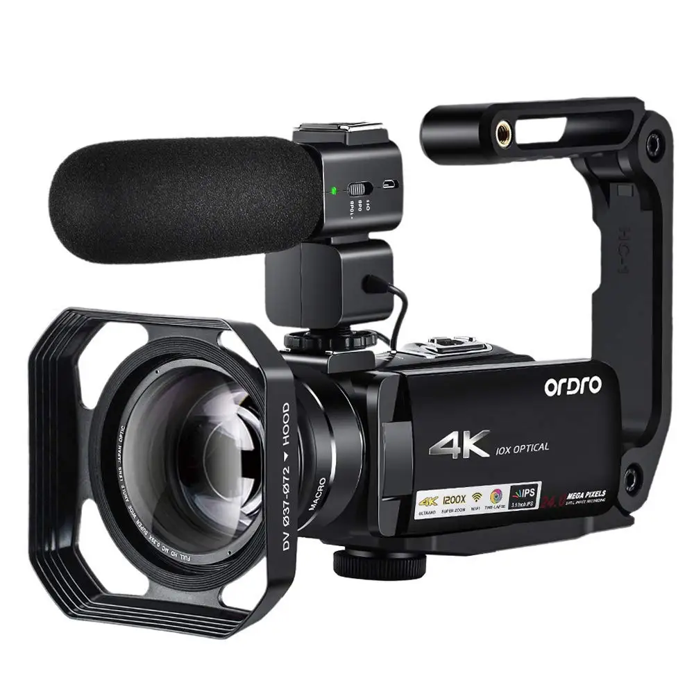 AC7 4K UHD10X Optical Zoom Wifi Camcorder Microphone Wedding Professional Video Camera
AC7 4K UHD10X Optical Zoom Wifi Camcorder Microphone Wedding Professional Video Camera