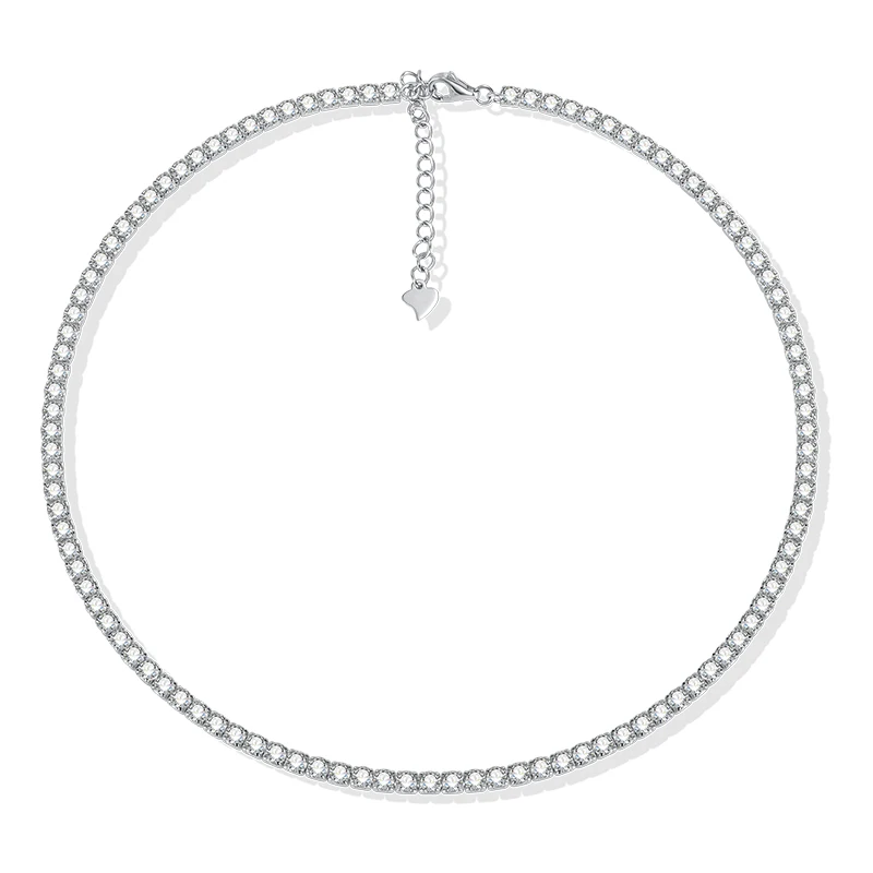Custom fashion 925 Sterling Silver Hip Hop Tennis Chain Cubic Zircon CZ stones Necklace Jewelry S925 for men and women
Custom fashion 925 Sterling Silver Hip Hop Tennis Chain Cubic Zircon CZ stones Necklace Jewelry S925 for men and women