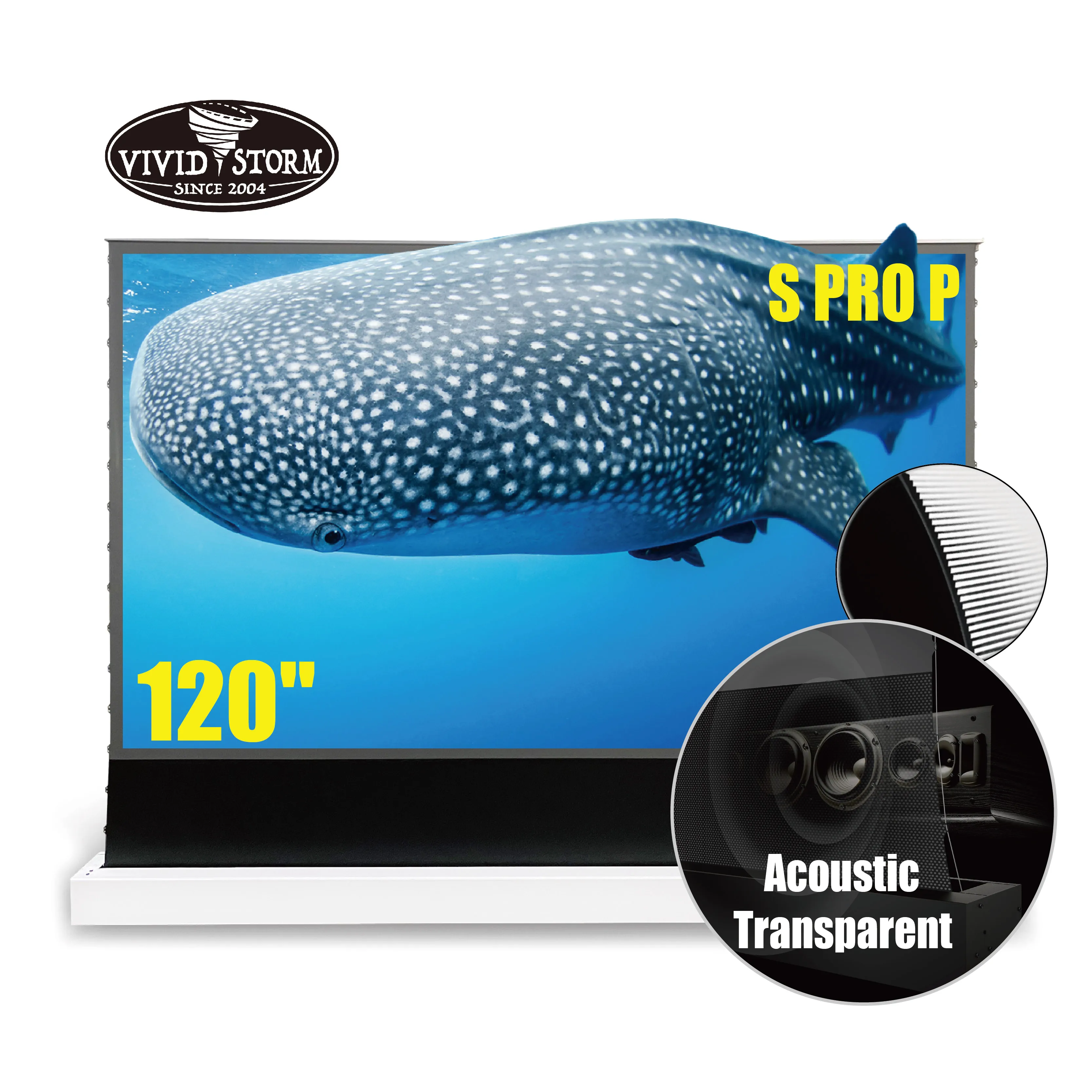 Portable UST Sound Acoustically Transparent Perforated Ultra short projector throw projection screen VIVIDSTORM S PRO P 120 inch
Portable UST Sound Acoustically Transparent Perforated Ultra short projector throw projection screen VIVIDSTORM S PRO P 120 inch