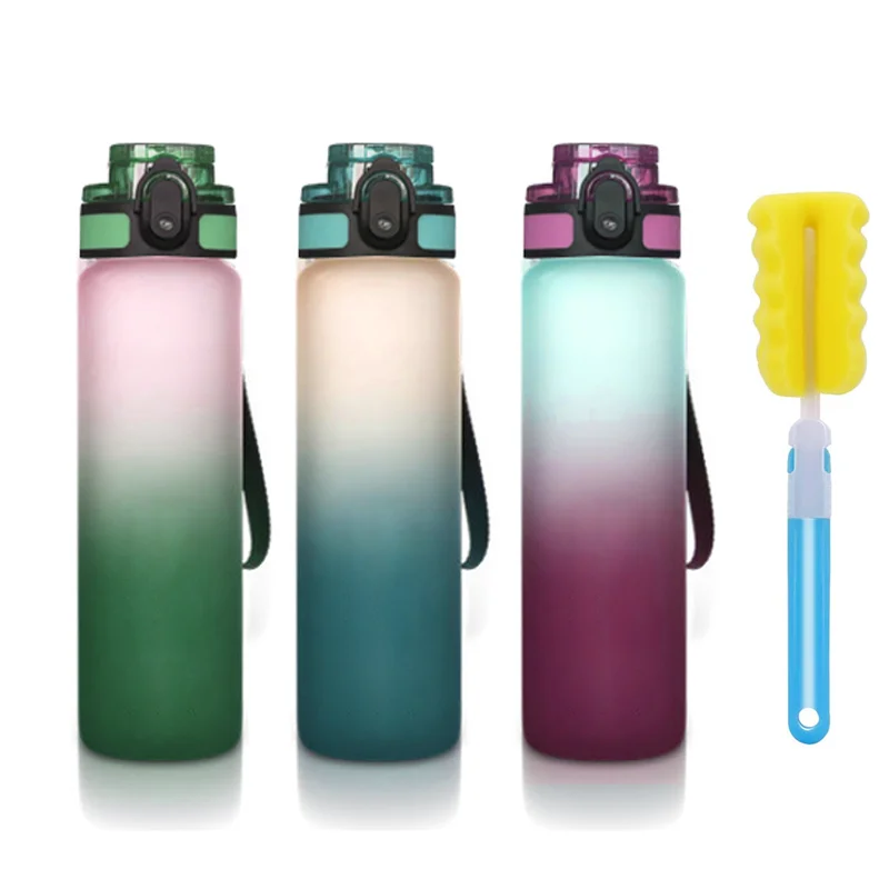 New Portable Transparent Bottle Fruit Juice Leak-proof Outdoor Sport Travel Camping Bottle Recycled Frosted Plastic Water Bottle, Customized color
New Portable Transparent Bottle Fruit Juice Leak-proof Outdoor Sport Travel Camping Bottle Recycled Frosted Plastic Water Bottle, Customized color