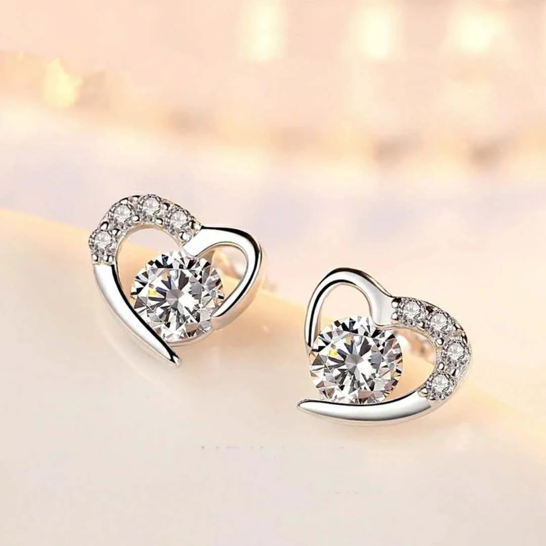 Ladies Trendy Fashion Cubic Zirconia Small Platinum Plated Heart Stud Earrings Crystal Stud Women Jewelry Earrings
Ladies Trendy Fashion Cubic Zirconia Small Platinum Plated Heart Stud Earrings Crystal Stud Women Jewelry Earrings