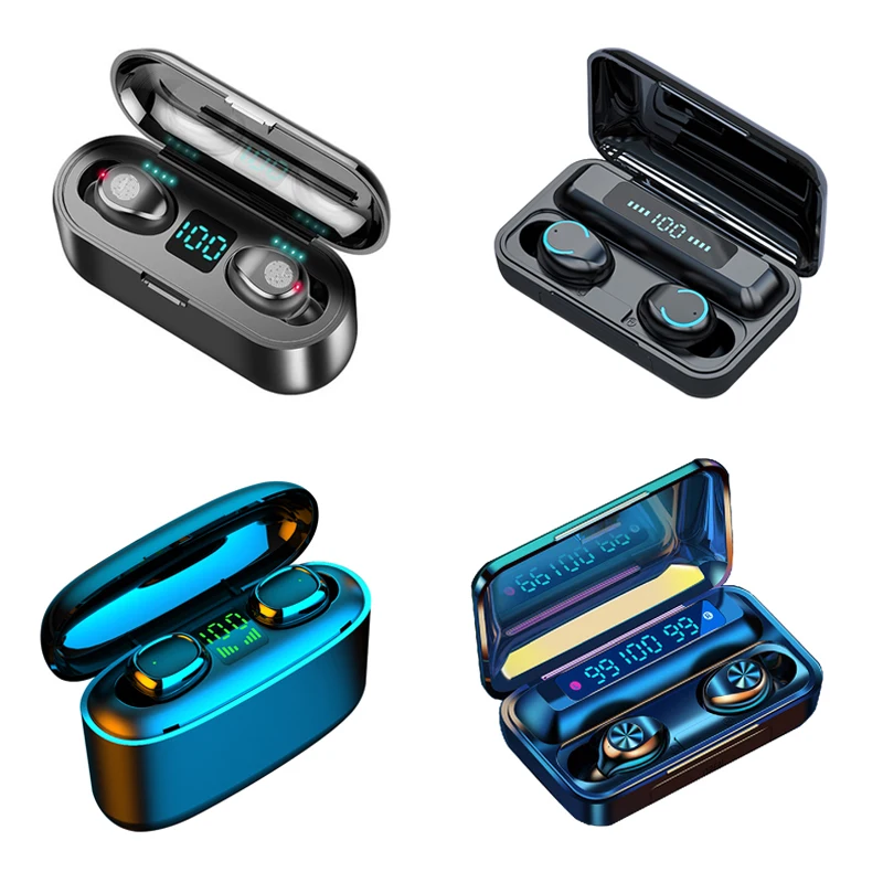 2021 True Wireless Stereo earbuds audifonos Mini Bass earphone With power bank LED Display Headphone F9 TWS Series
2021 True Wireless Stereo earbuds audifonos Mini Bass earphone With power bank LED Display Headphone F9 TWS Series