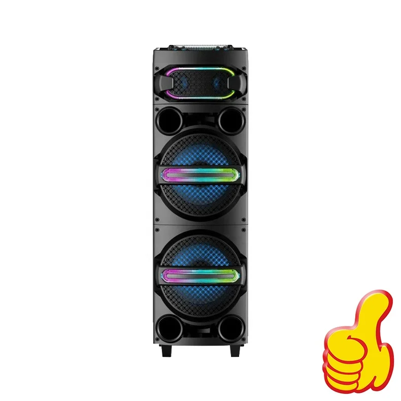 HIFI Active Double 12 Inch Portable Subwoofer Blue tooth SD AUX USB FM radio DJ Party Speaker, Black
HIFI Active Double 12 Inch Portable Subwoofer Blue tooth SD AUX USB FM radio DJ Party Speaker, Black