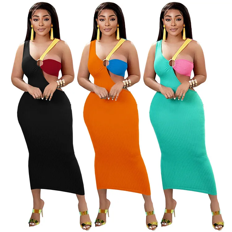 2022 New Sexy Ladies Dress Sleeveless Ribbed Hollow Out Patchwork Club Spring Women Long Dresses
2022 New Sexy Ladies Dress Sleeveless Ribbed Hollow Out Patchwork Club Spring Women Long Dresses